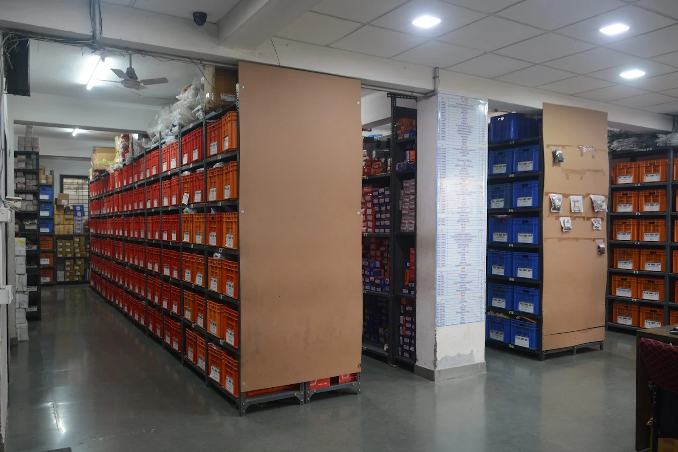 Parts warehouse